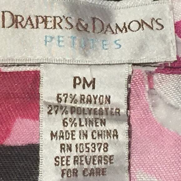 Lightweight Semi-Sheer Floral Zip Jacket Petite Med PM Pink Black White - Picture 4 of 8